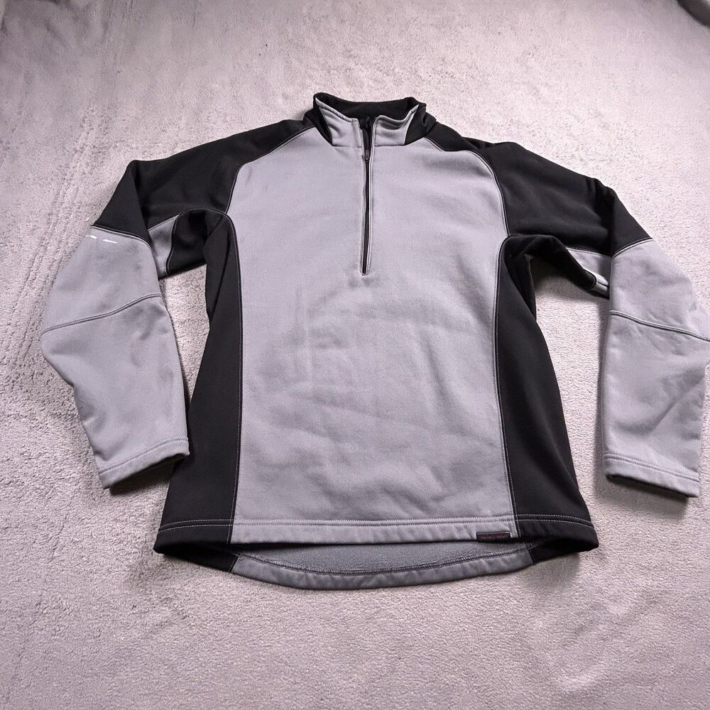 Obermeyer Ski Fleece Pullover Mens Large 1/4 Zip Fleece Base Layer Colorblock